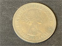 1961 United Kingdom Two Shillings - Florin Coin