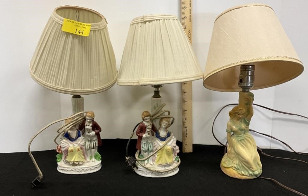 Vintage Occupied Japan Lamps George & Martha