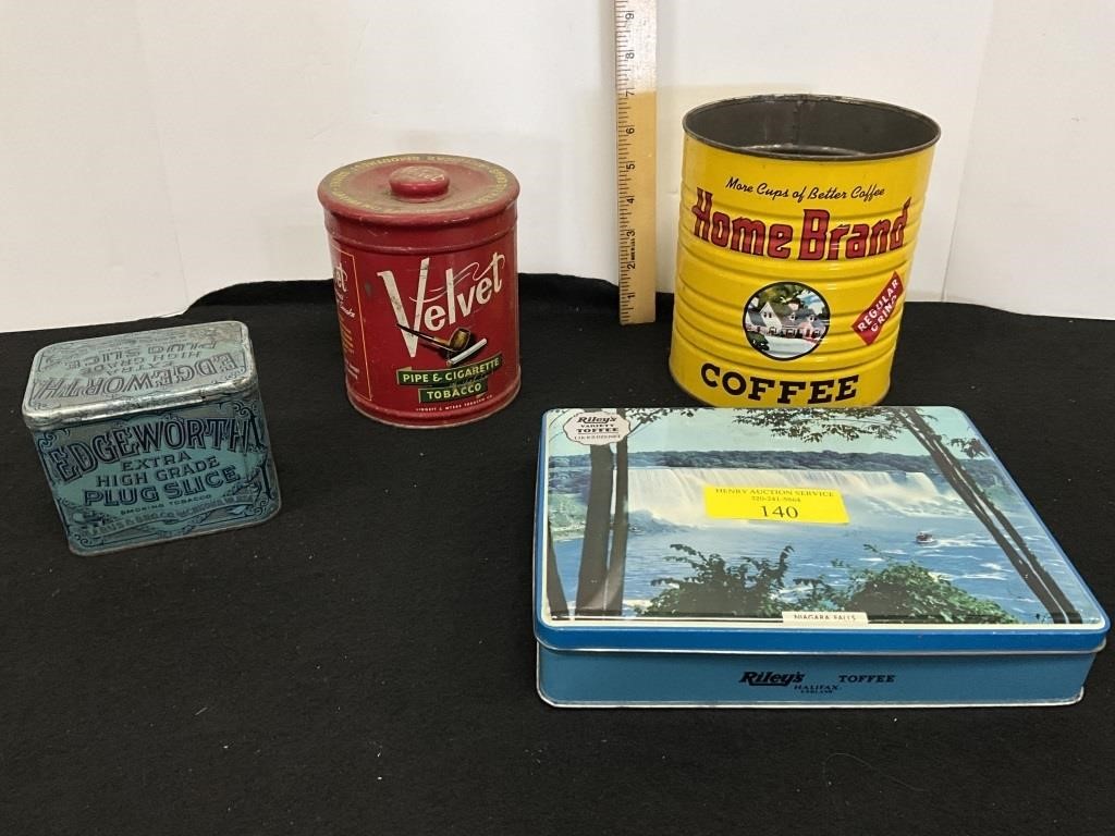 Antique tins