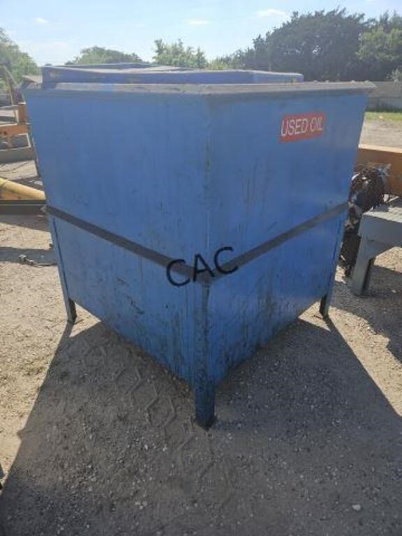 Blue Metal Container