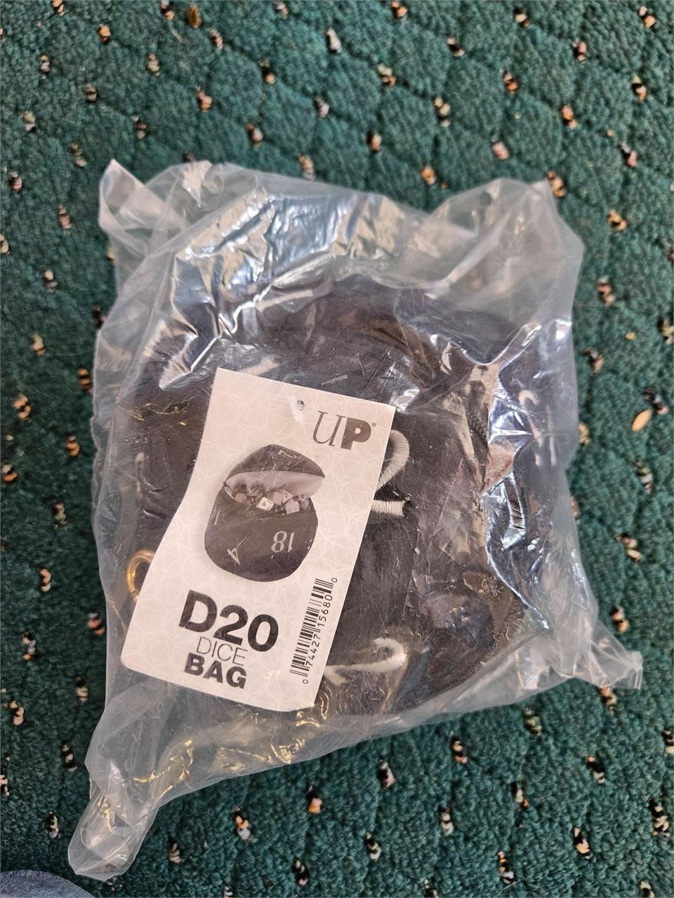 UP Black D20 Dice Bag MTG DnD