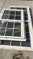 Pair of double hung windows