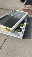 Stack of double hung windows