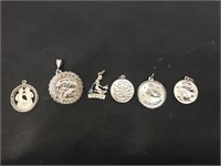 Various Silver Charms