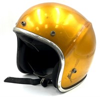 Vtg. Retro Motorcycle 3/4 Helmet Open Face