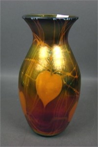 Imperial Freehand Leaf and Vine Vase