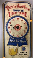 Pabst Blue Ribbon Clock-Working