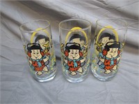 Lot Of 3 1986 Flintstone Glasses - Fred
