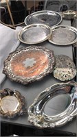 Lot of Silver Plate Trays
