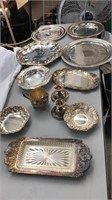 Lot of Silver Plate Serving Pieces