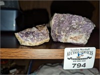 Amethyst clusters