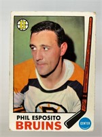 Phil Esposito 1969-70 Topps #30 with Stamp Mid Gra