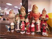 15 Old World Santas, ornaments, table decor,