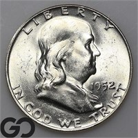 1952-D Franklin Half Dollar, Near Gem FBL Bid: 30