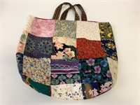 Handmade Patchwork Tote Bag 19" x 18"