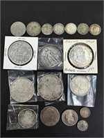 Assorted World Silver Coins