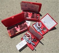 Flaring kits and (2) Hanson tap and hex die sets