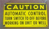 Vintage Caution Sign