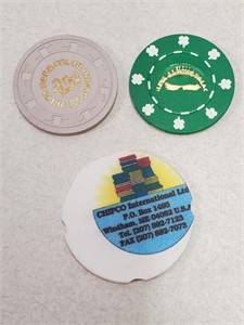 3 Error Stamp Casino Chips