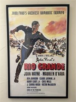 Framed John Wayne Movie Poster Rio Grande