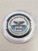 $100 Isleta Gaming Palace Casino Chip