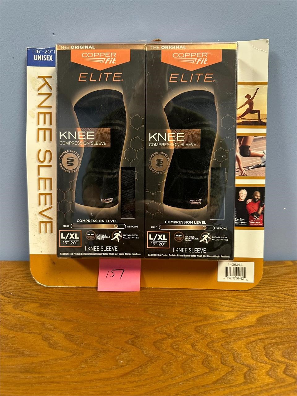 COPPERFIT L/XL Knee Compression Sleeve 2pack