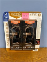 COPPERFIT L/XL Knee Compression Sleeve 2pack