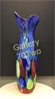 Large Murano art glass vase approximately 16