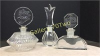 Selection of antique glass perfume bottles – one
