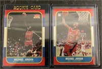 (2) Michael Jordan Cards (Reprints)