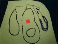 3 Vintage Costume Necklaces