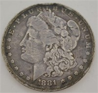 1881 Morgan Silver Dollar