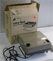 Vintage Never Used Carry Heat Heater Orig. Box