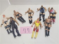 Lot of WWF Wresting Figures