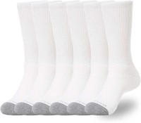WANDER Men's Cushion Crew Socks 6 Pairs Athletic R