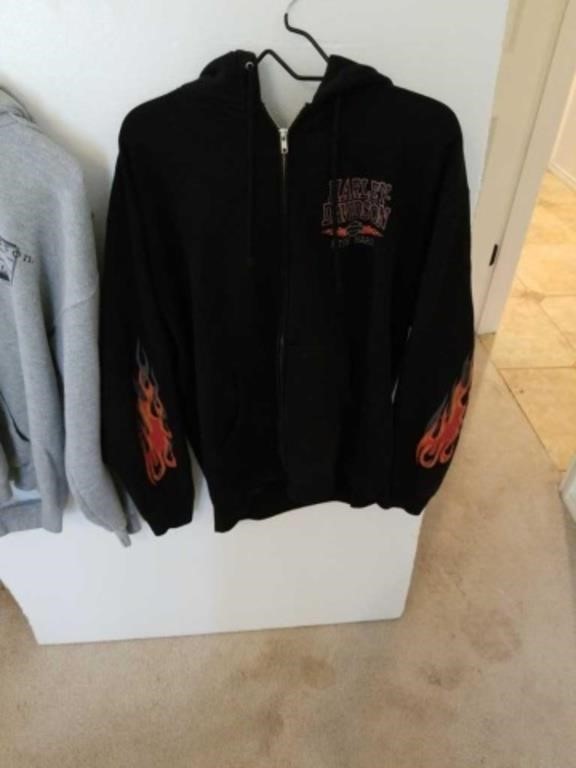 Harley Davidson zip up hoodie size large