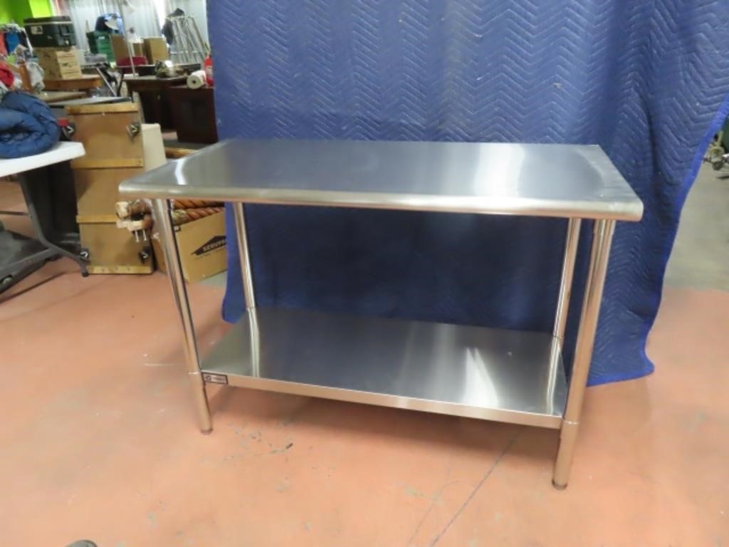 New Stainless Steel 48"x24" 2tier Table
