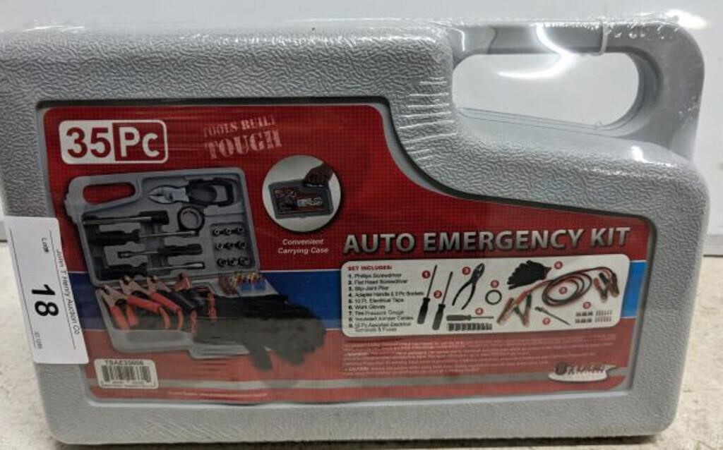 35 PC AUTO EMERGENCY KIT