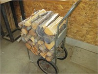 wood cart and wood