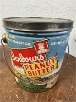Vintage Barbour's 4 LB Peanut Butter Pail
