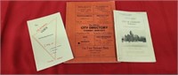 1929 FAIRBURY  REPORT BOOK 1939 DIRECTORY  AND