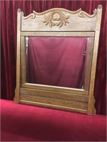 Vintage Wood Frame Tilting Mirror