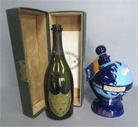 Vintage 1985 Don Perrion Wine Bottle with Original