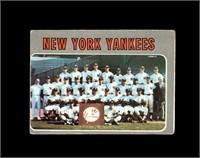 1970 Topps #399 New York Yankees TC P/F to GD+