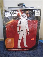 STAR WARS STORMTROOPER COSTUME -- CHILDS LG