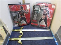 2-- CHILDS NINJA HALLOWEEN COSTUMES -- MED & LG