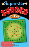 Lot of 32, Superstar Sudoku for Kids