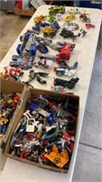 Transformers.  6 foot table full