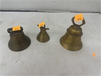3 cnt Brass Bells