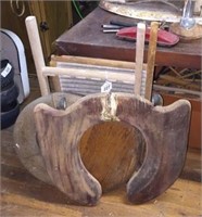 Wooden Wash Board & Toilet Seat with